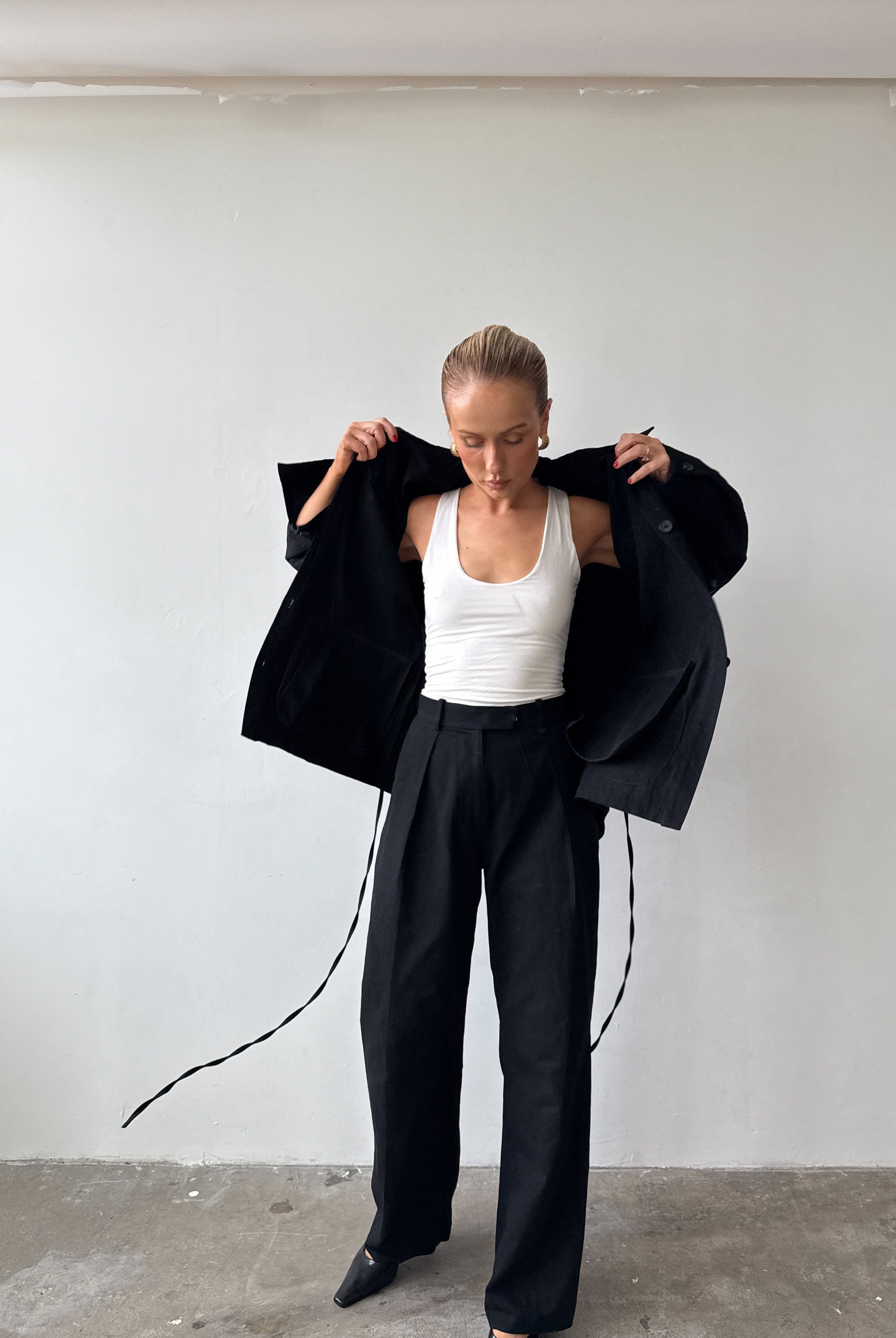 The Arlo Jacket - Jet Black FUCHSIA SHAW