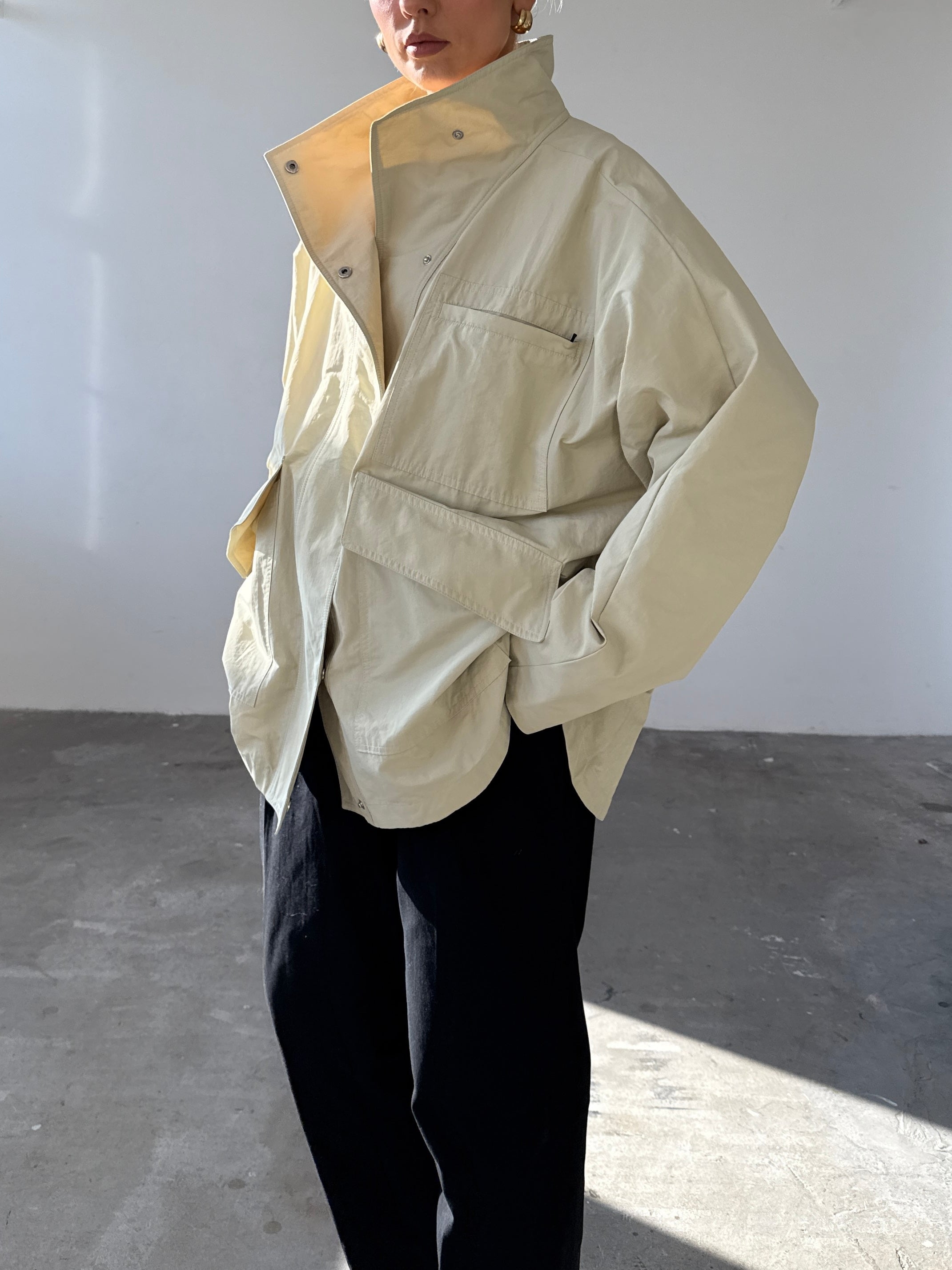 The Arden Coat in Canvas FUCHSIA SHAW