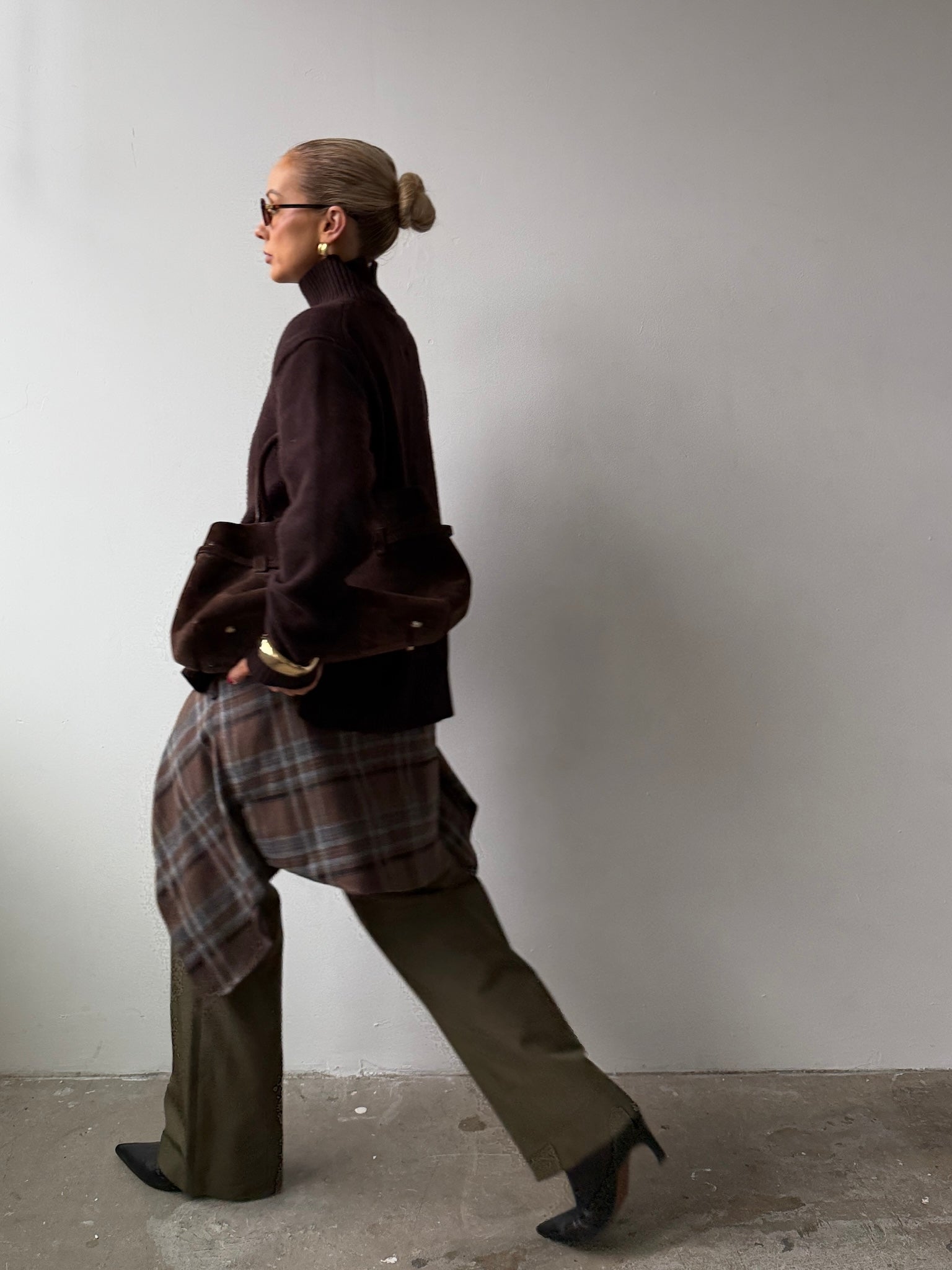 Willa Walnut High Neck Jumper FUCHSIA SHAW