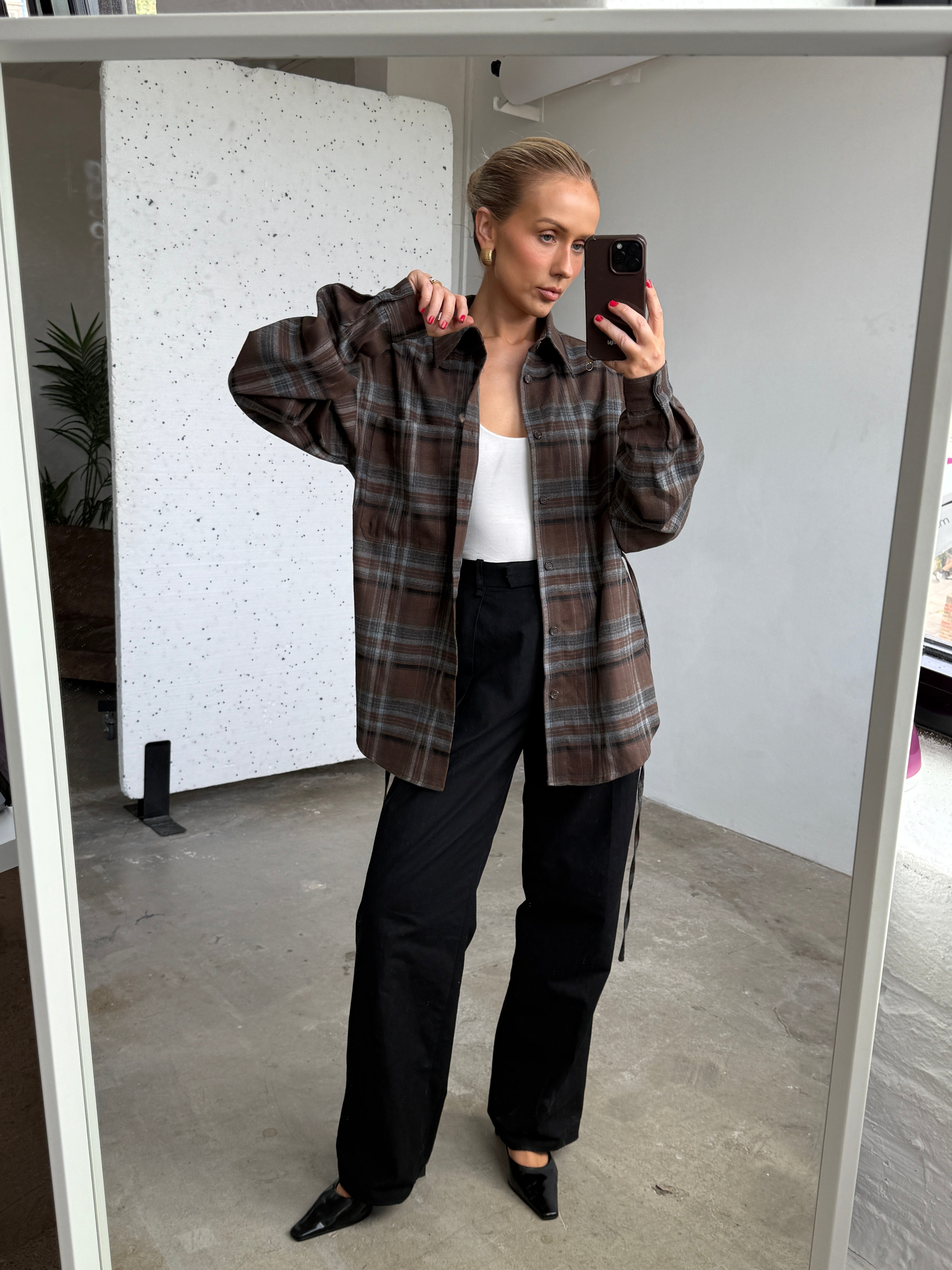 The Frankie Check Shirt FUCHSIA SHAW