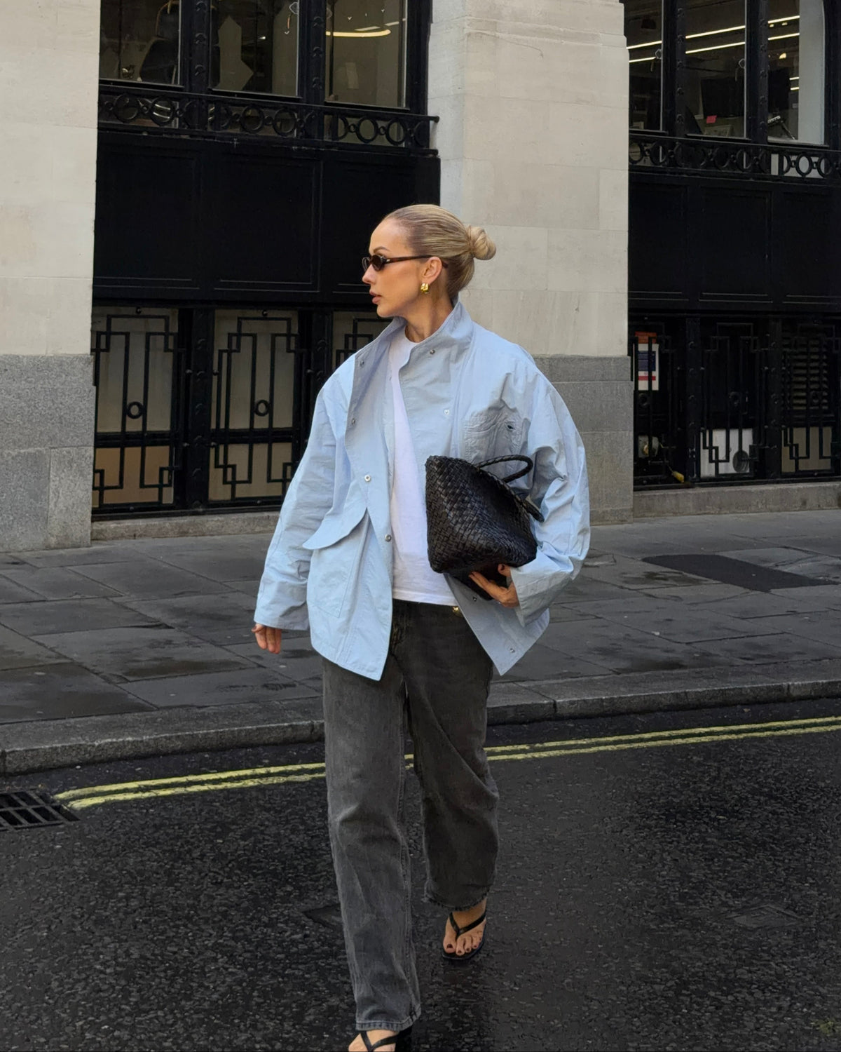 The Arden Coat in Bluebell FUCHSIA SHAW