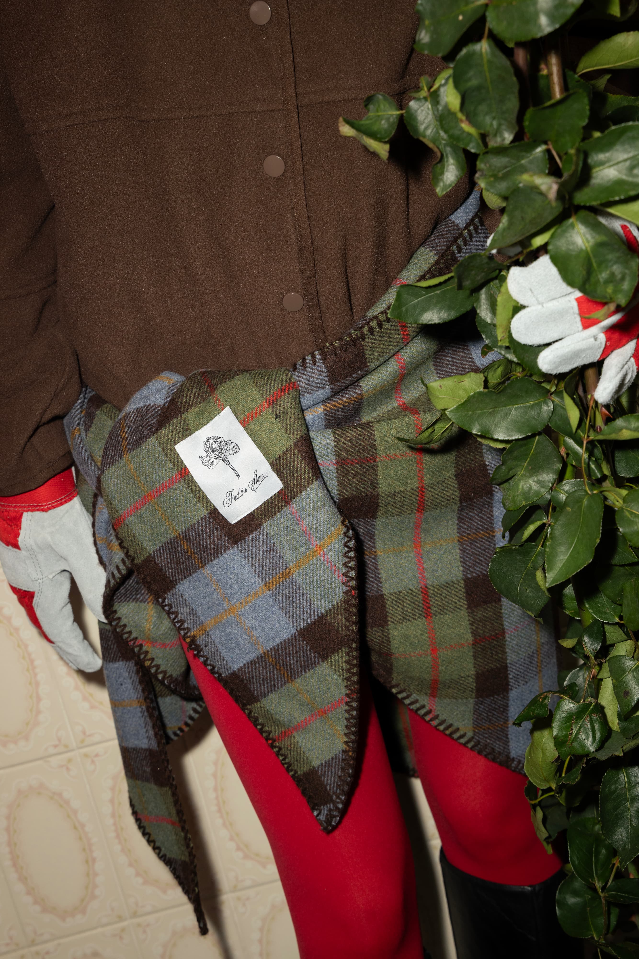 The Rue Shawl in Forest FUCHSIA SHAW