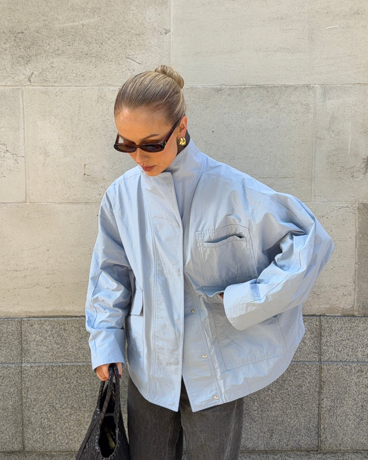The Arden Coat in Bluebell FUCHSIA SHAW