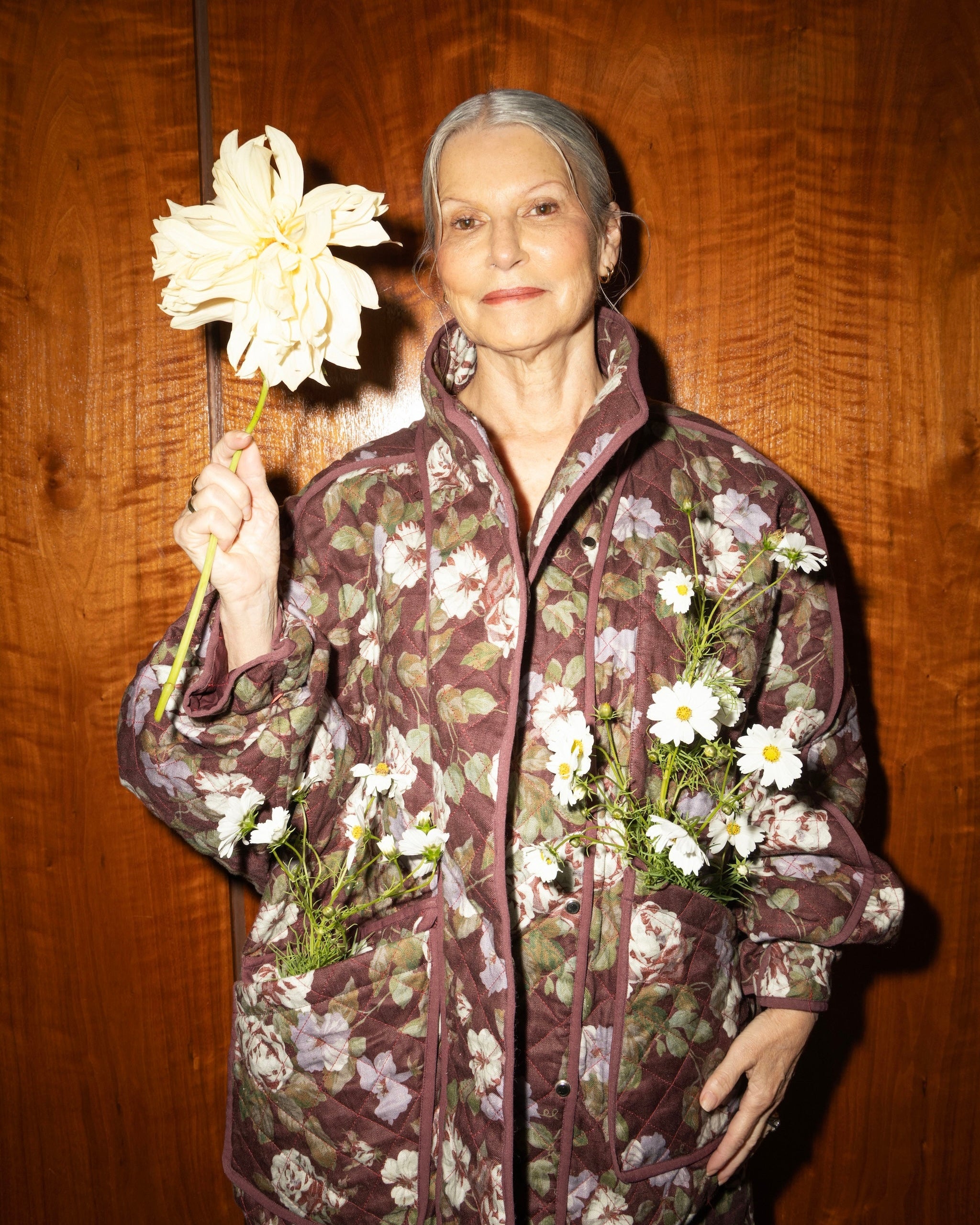 The Arden Quilt in Midnight Bloom FUCHSIA SHAW