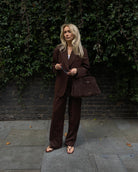 The Margaux Blazer in Walnut FUCHSIA SHAW