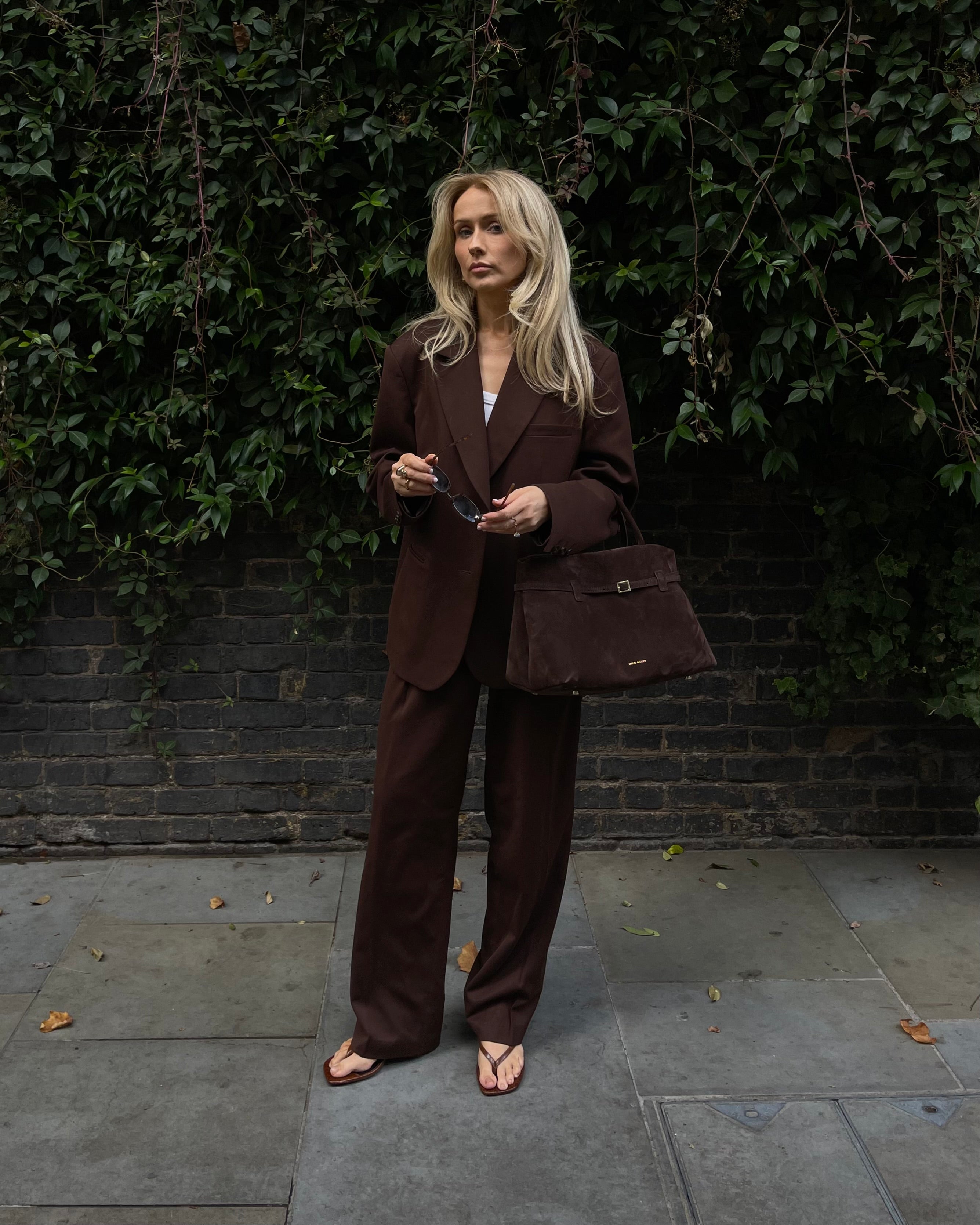 The Margaux Blazer in Walnut FUCHSIA SHAW