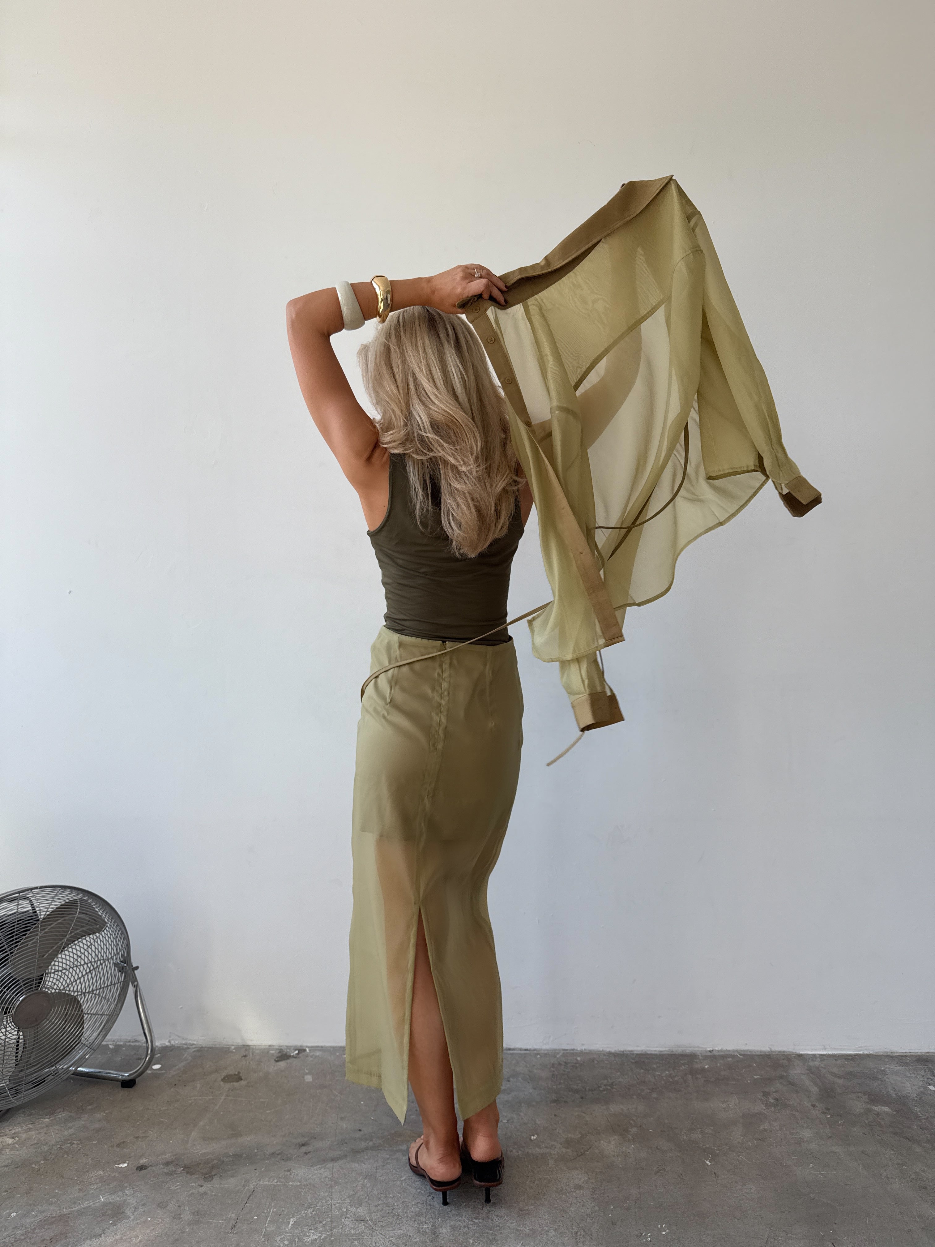 Romée Skirt in Sage FUCHSIA SHAW