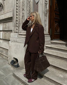 The Margaux Blazer in Walnut FUCHSIA SHAW