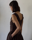 The Camellia Dress in Walnut FUCHSIA SHAW