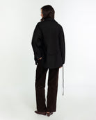 The Arlo Jacket Jet Black FUCHSIA SHAW