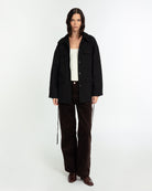 The Arlo Jacket Jet Black FUCHSIA SHAW