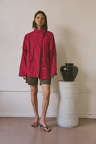 The Arden Coat in Poppy FUCHSIA SHAW