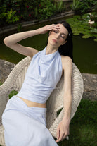The Alma Skirt in Blue FUCHSIA SHAW