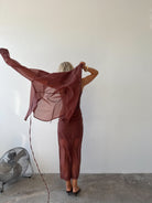 Romée Shirt in Sienna FUCHSIA SHAW