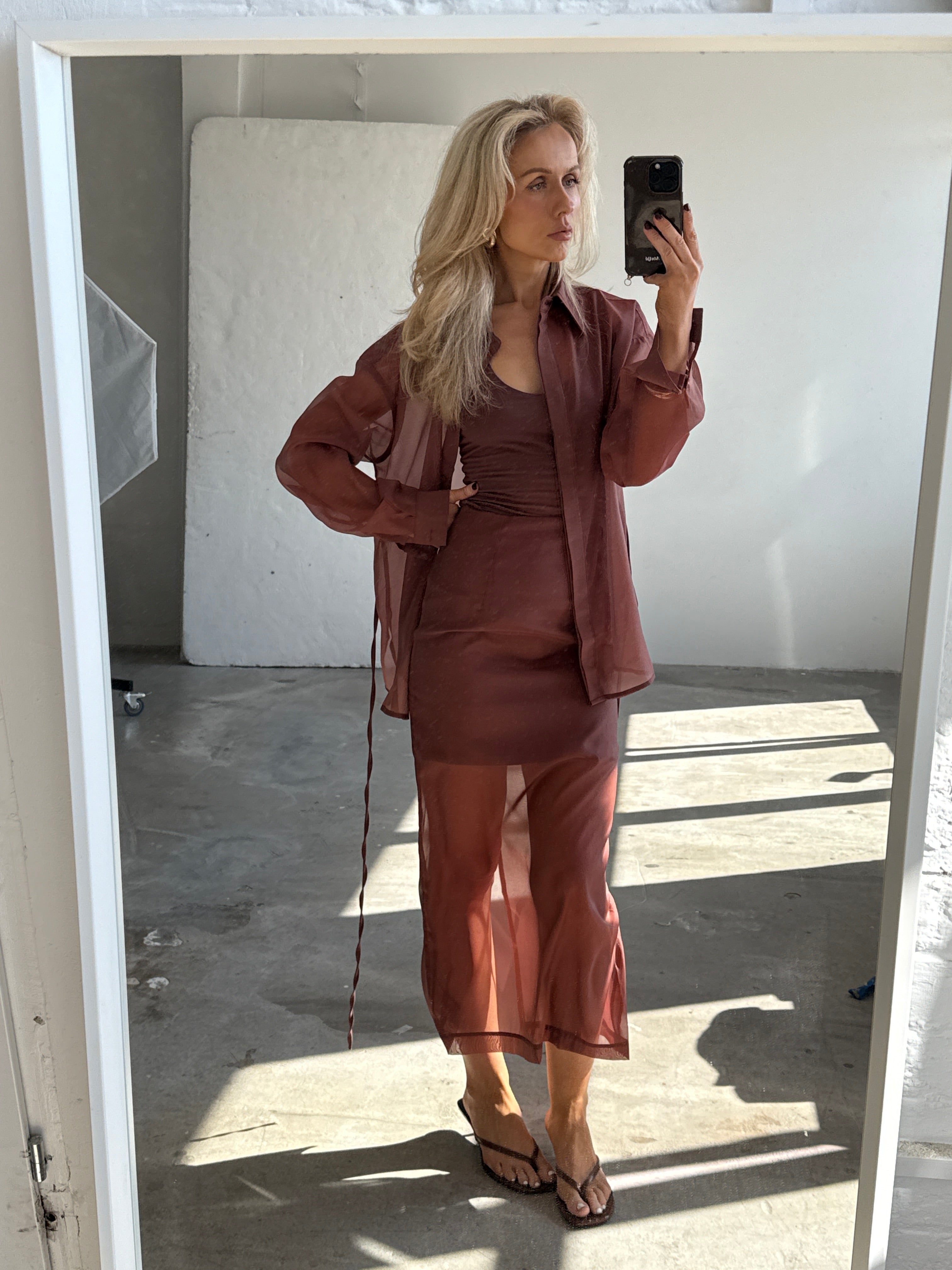 Romée Shirt in Sienna FUCHSIA SHAW