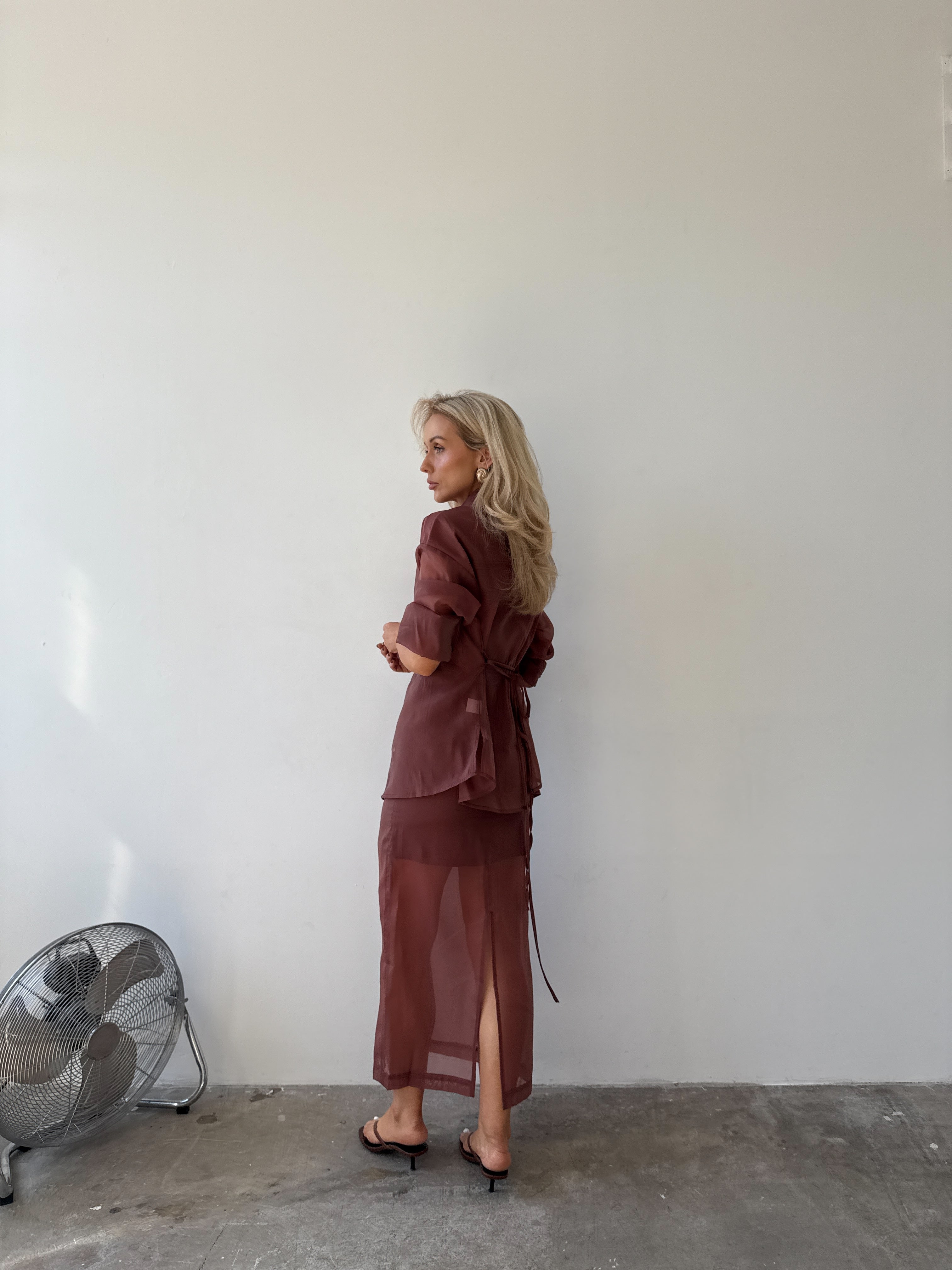 Romée Shirt in Sienna FUCHSIA SHAW