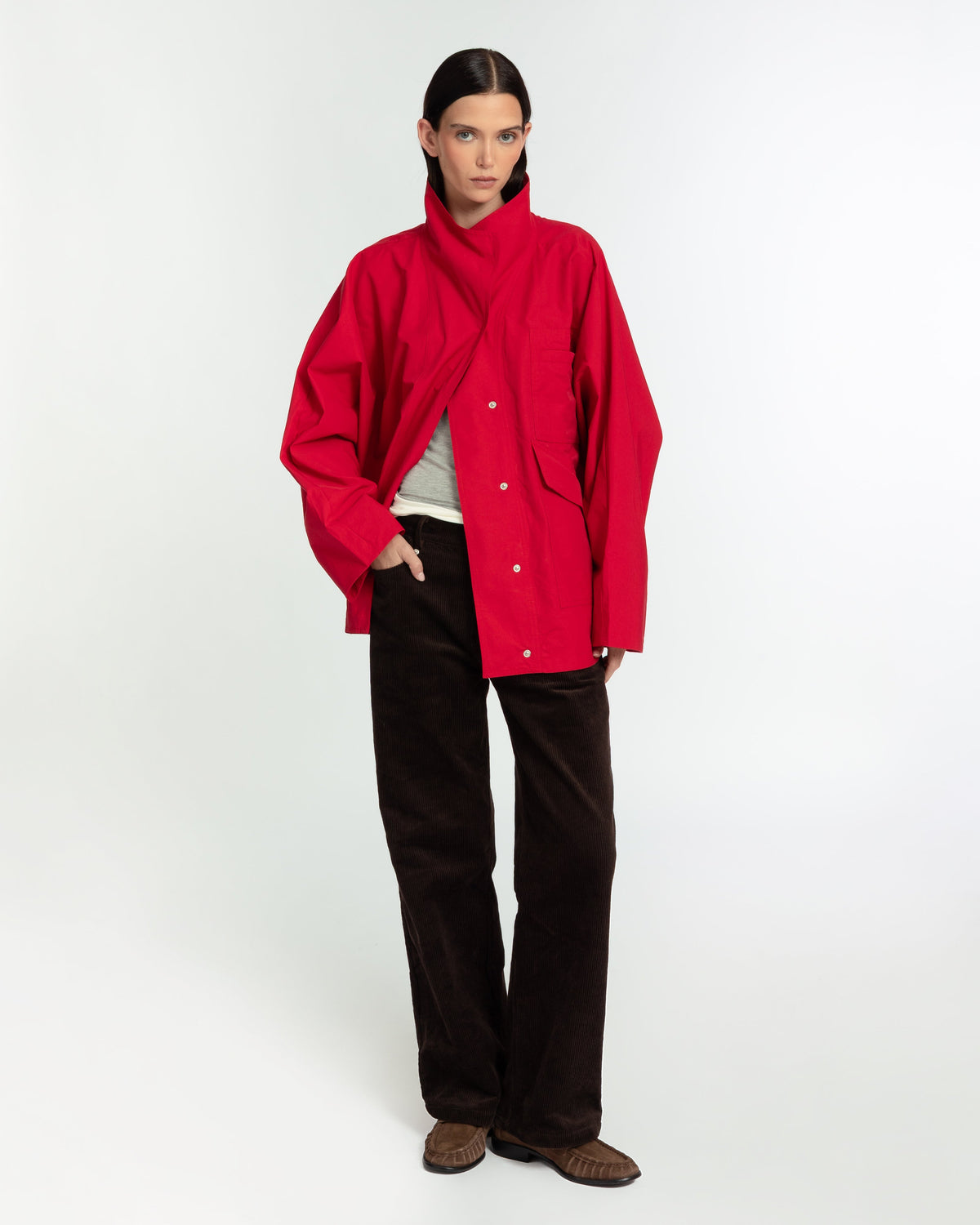 The Arden Coat Poppy FUCHSIA SHAW