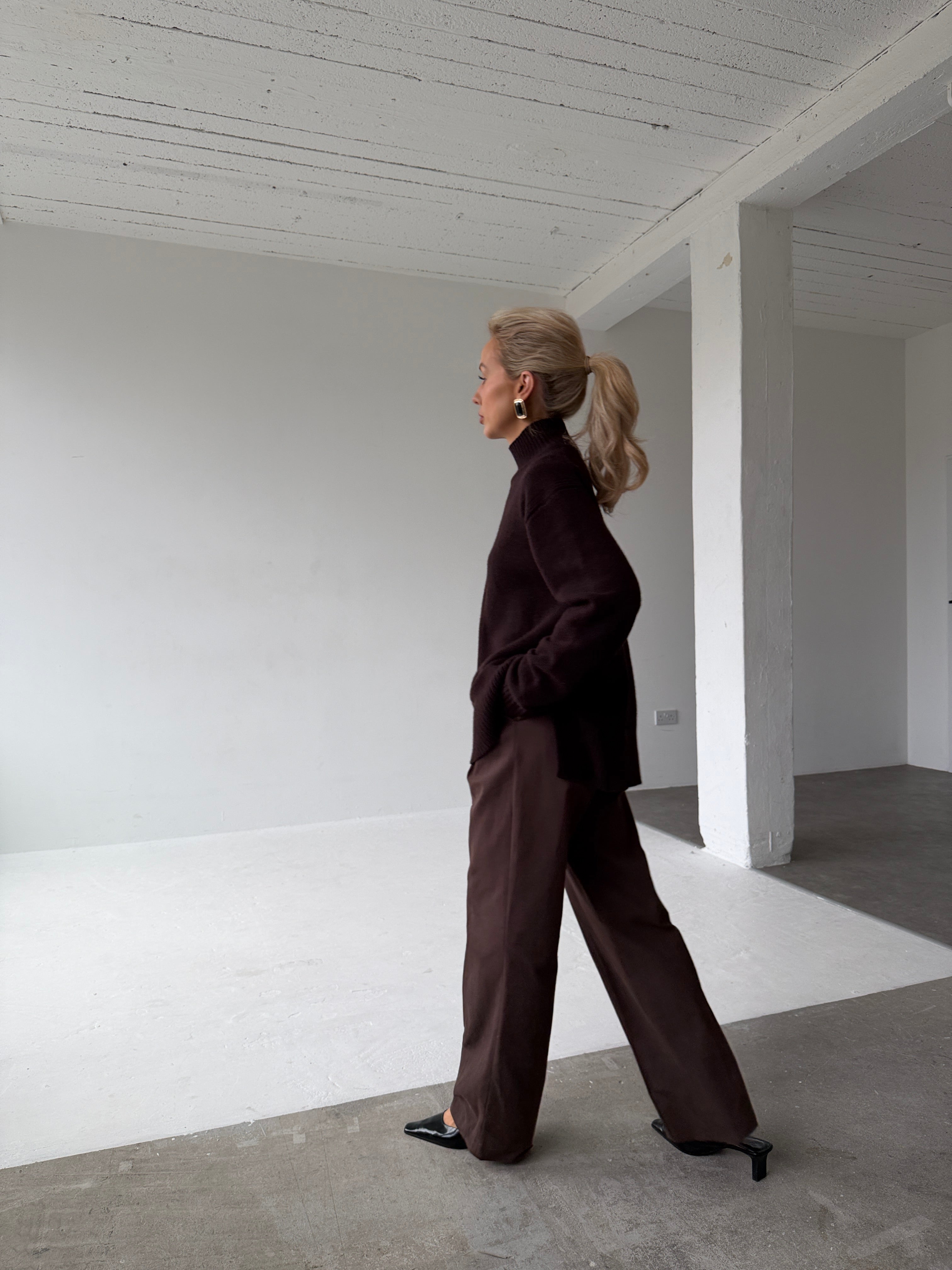 Willa Walnut High Neck Jumper FUCHSIA SHAW