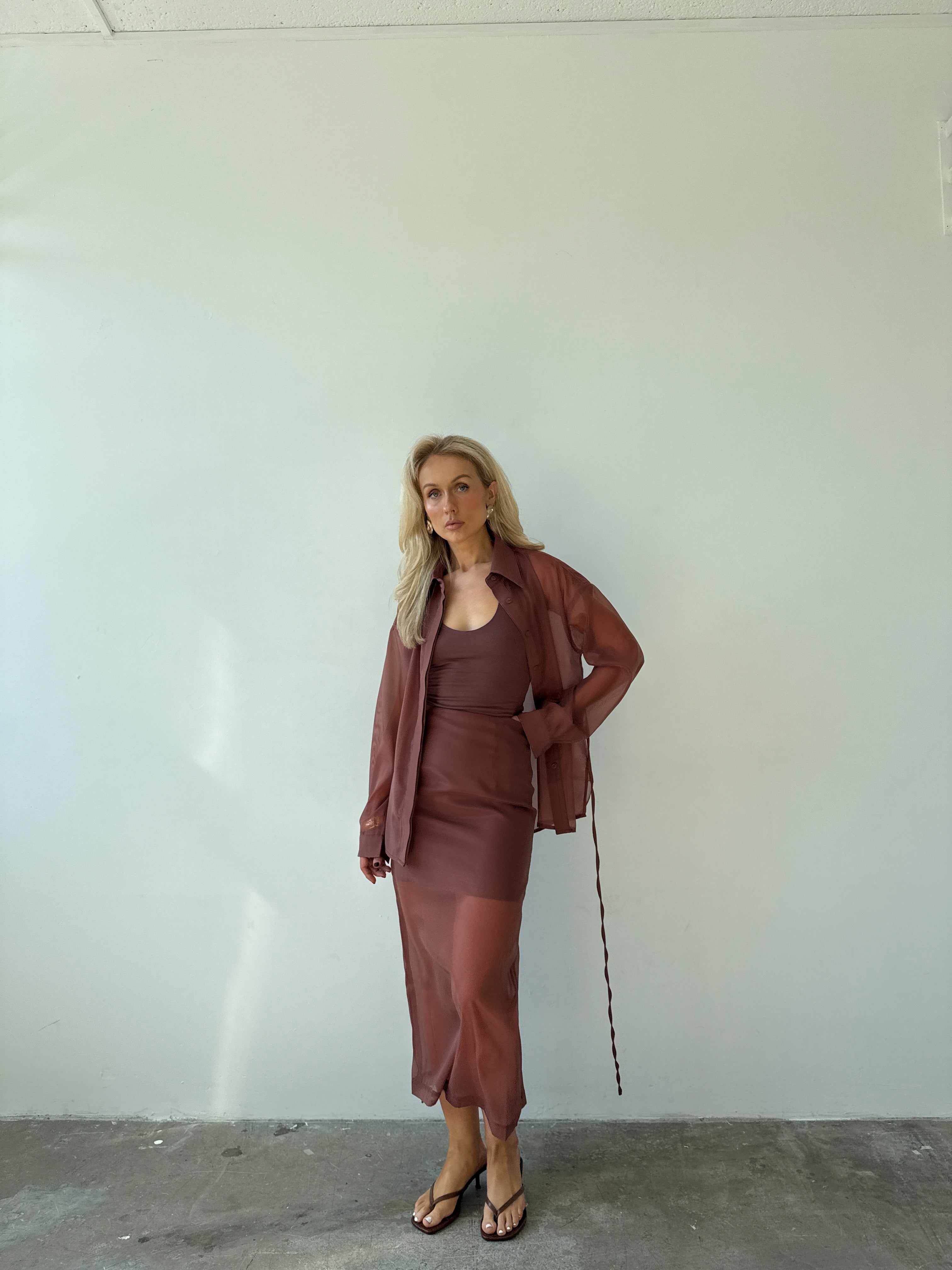 Romée Shirt in Sienna FUCHSIA SHAW