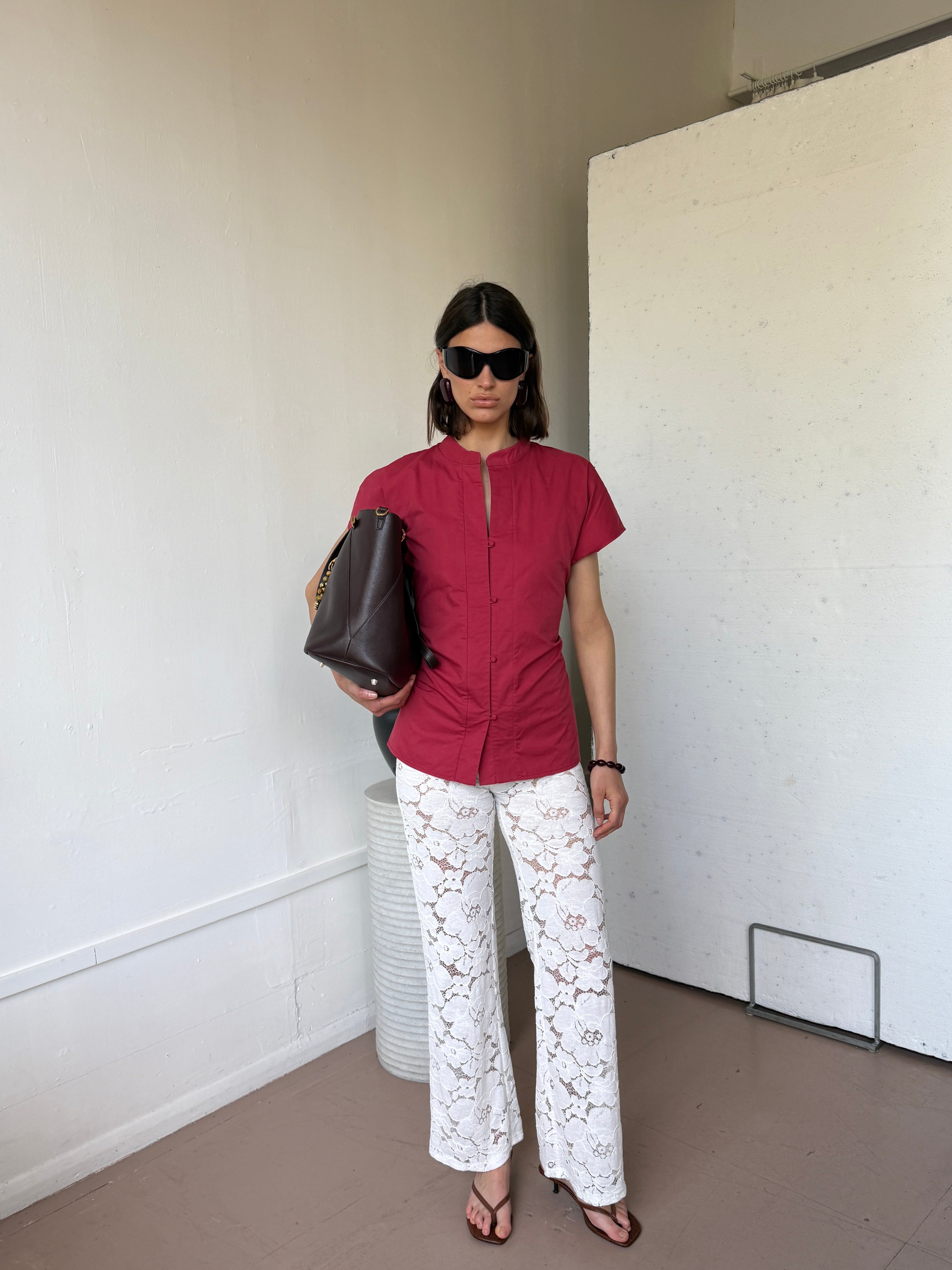 The Bette top in Poppy FUCHSIA SHAW