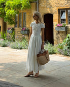 The Dahlia Dress in White FUCHSIA SHAW