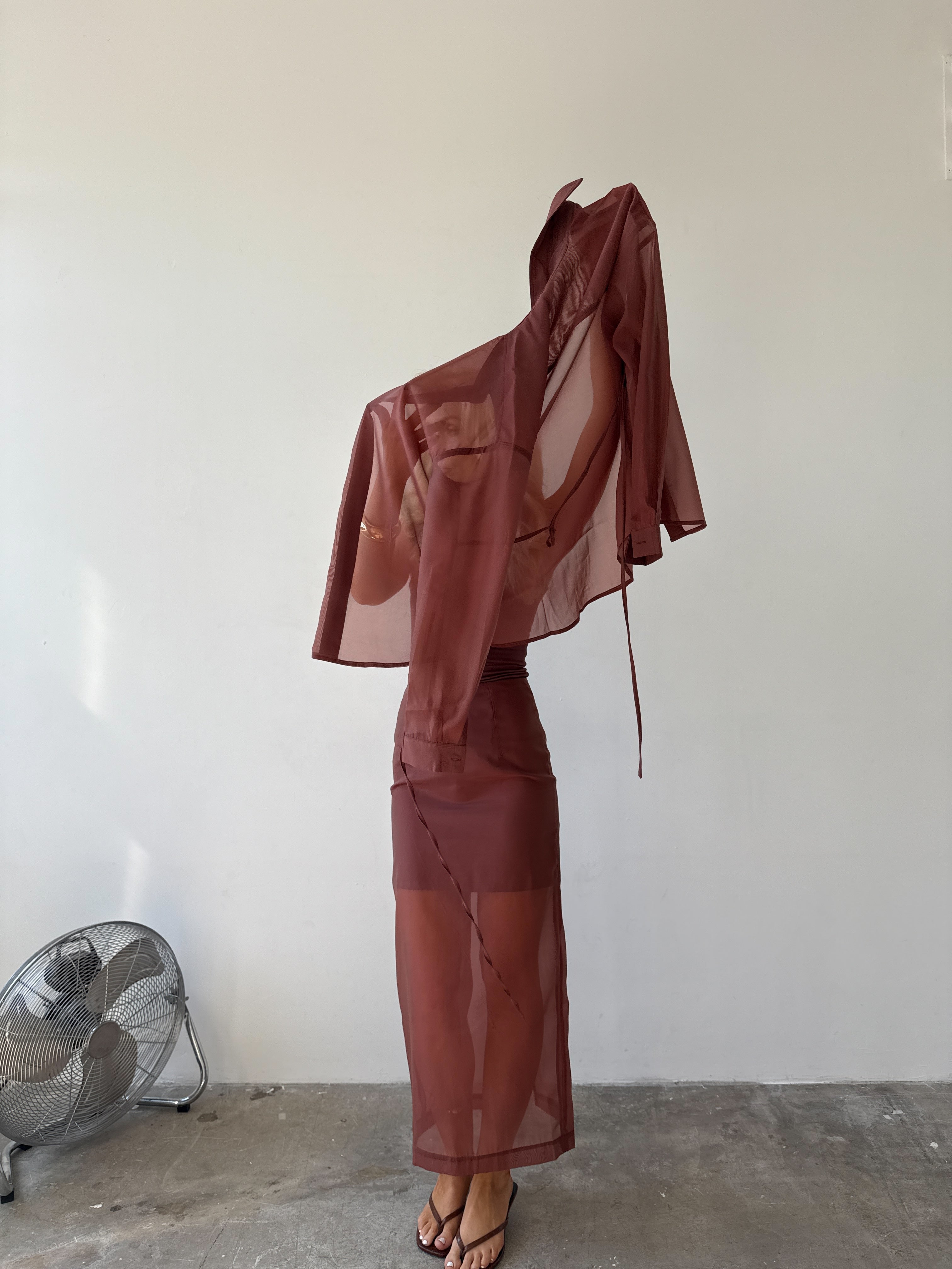 Romée Shirt in Sienna FUCHSIA SHAW