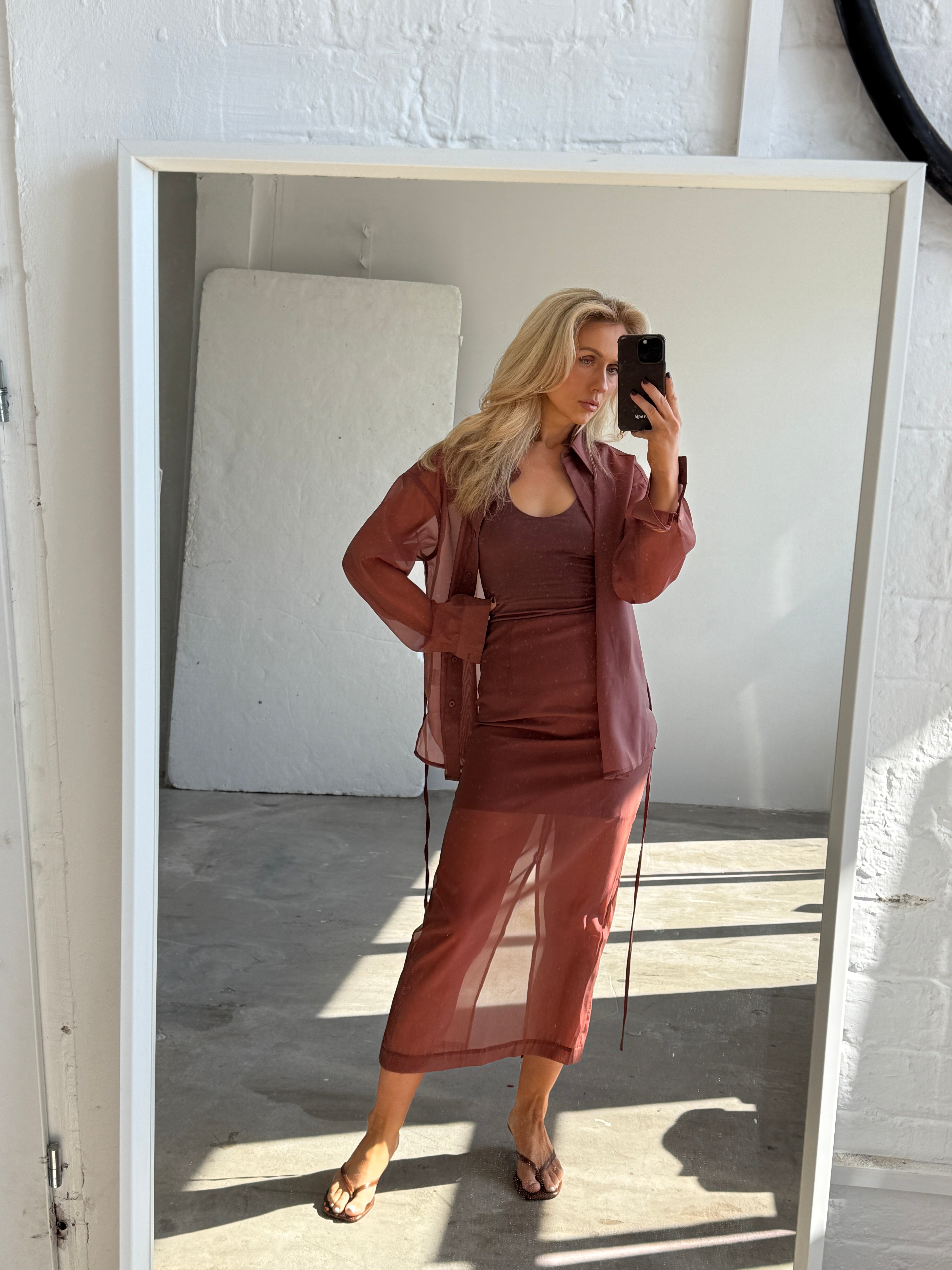 Romée Skirt in Sienna FUCHSIA SHAW
