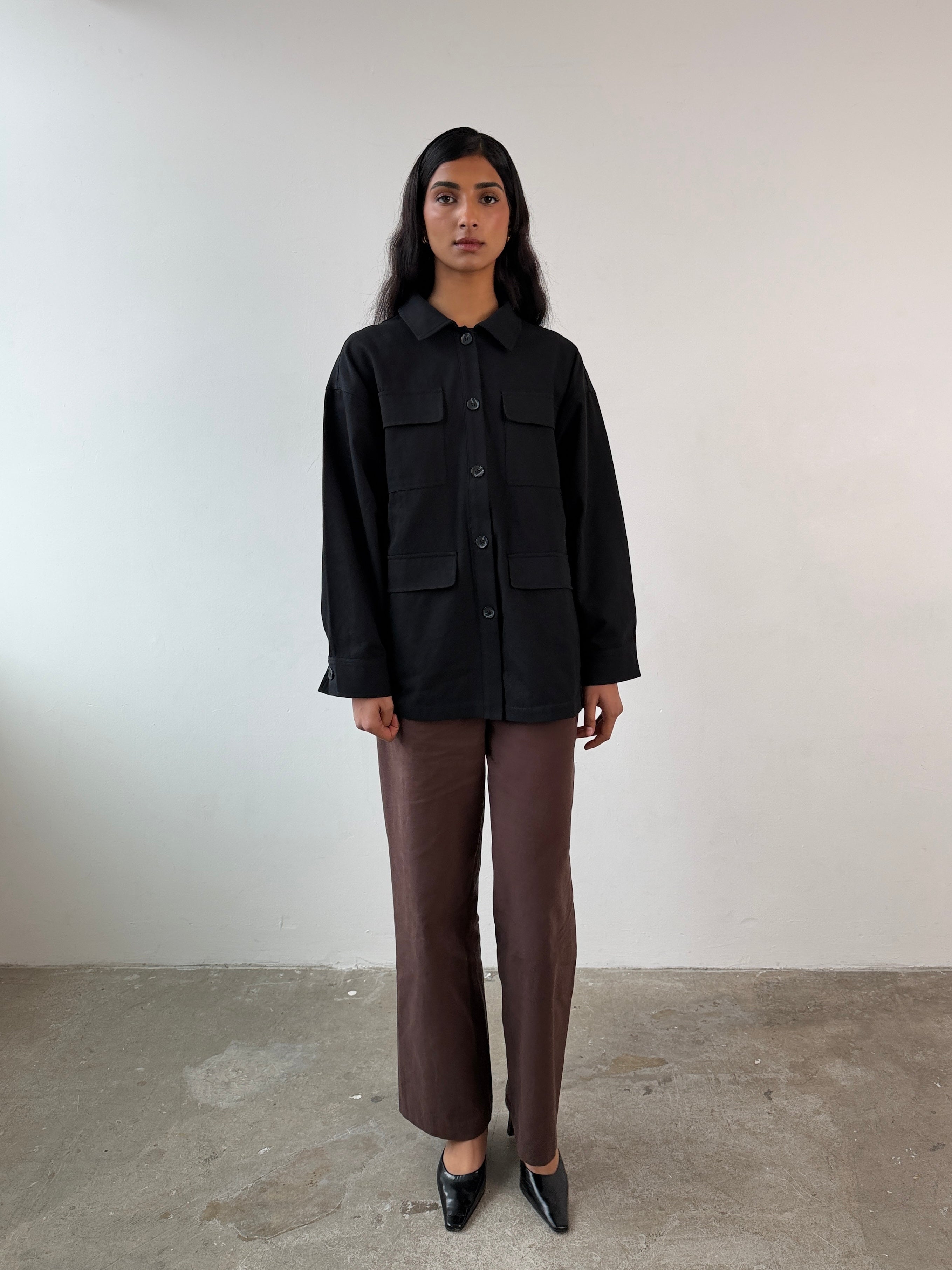 The Arlo Jacket in Jet Black FUCHSIA SHAW