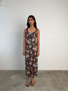 The Sabine Skirt in Midnight Bloom FUCHSIA SHAW