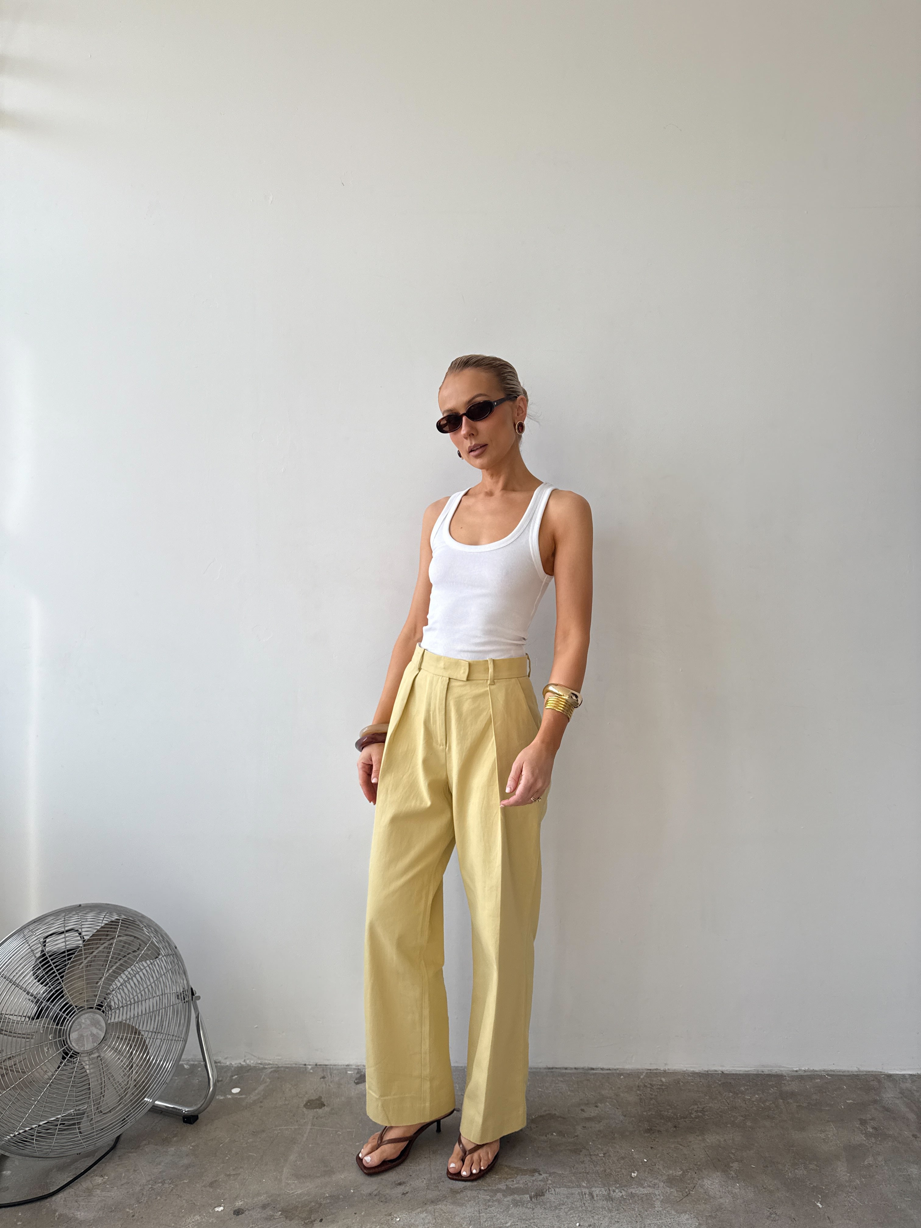 The Day Trouser in Mimosa FUCHSIA SHAW