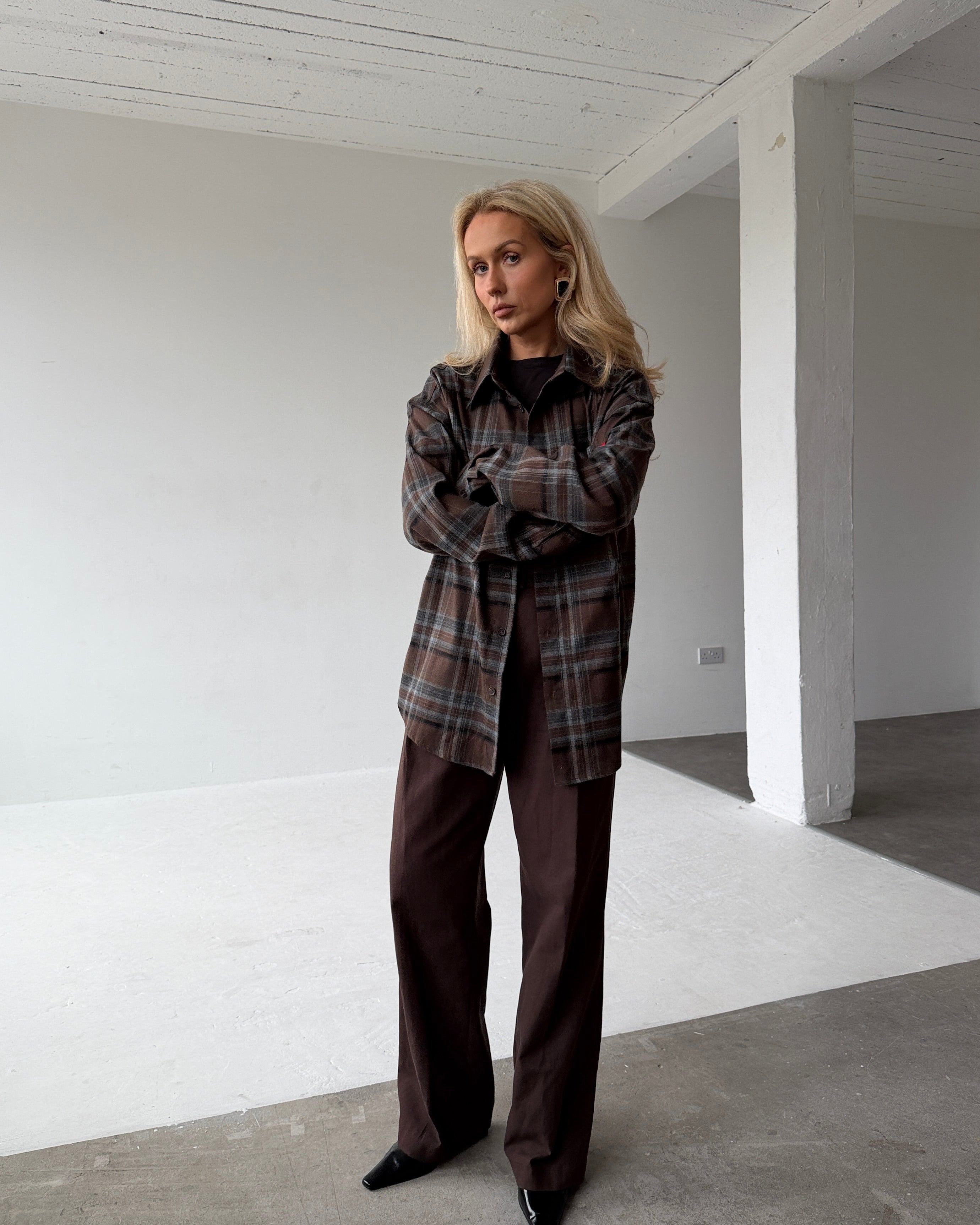 The Walnut Check Shirt Fuchsia Shaw Womenswear – FUCHSIA SHAW