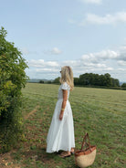 The Dahlia Dress in White FUCHSIA SHAW