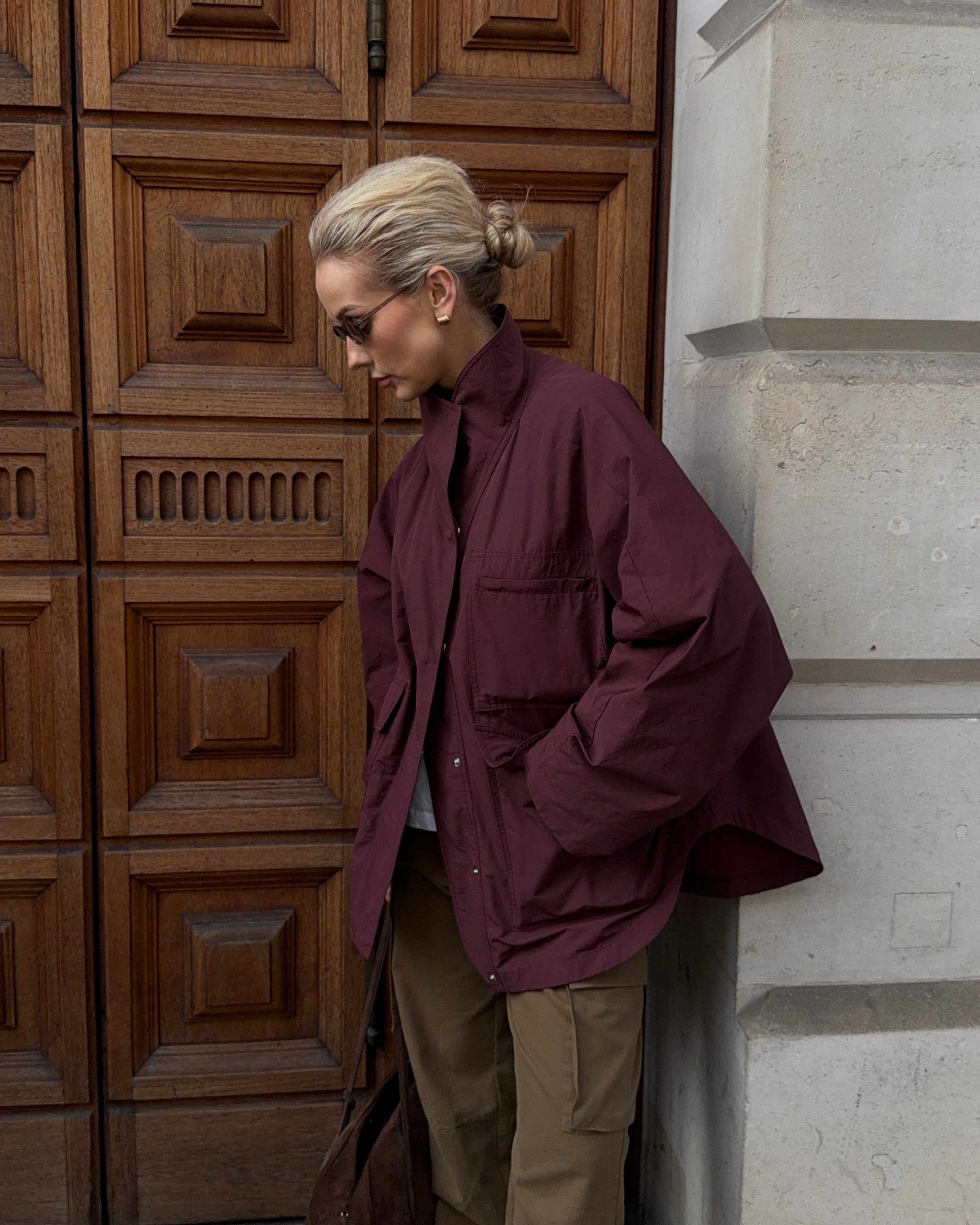 The Arden Coat Mulberry FUCHSIA SHAW