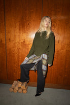 The Rue Shawl in Forest FUCHSIA SHAW