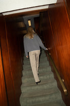 Wynn Charcoal Crew Neck Wool Jumper FUCHSIA SHAW