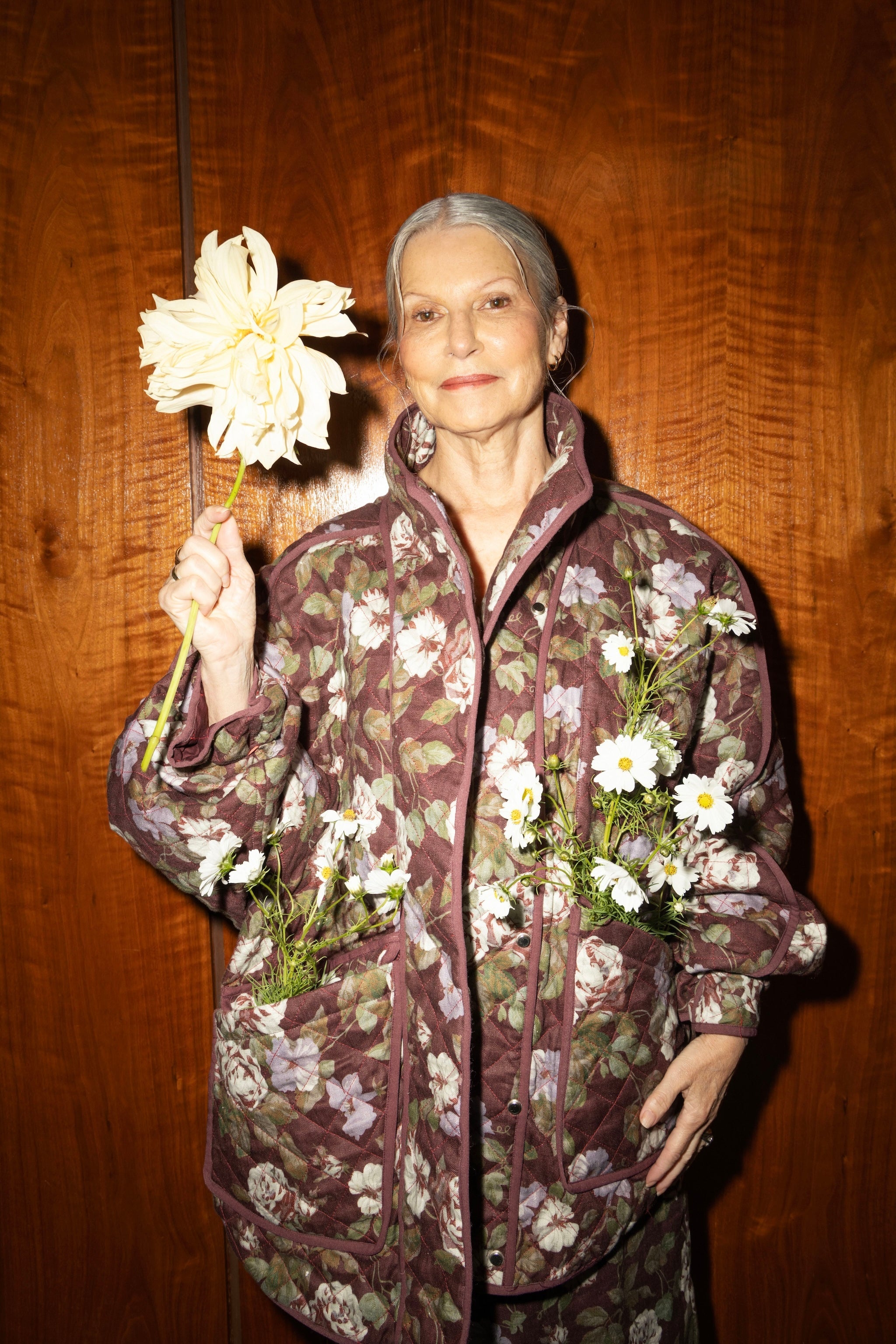 The Arden Quilt in Midnight Bloom FUCHSIA SHAW