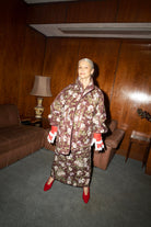 The Arden Quilt in Midnight Bloom FUCHSIA SHAW